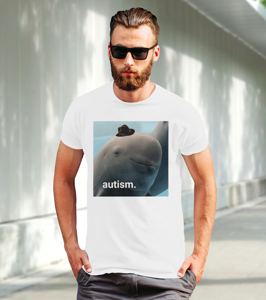 Autism Dolphin Meme With Hat T-Shirt