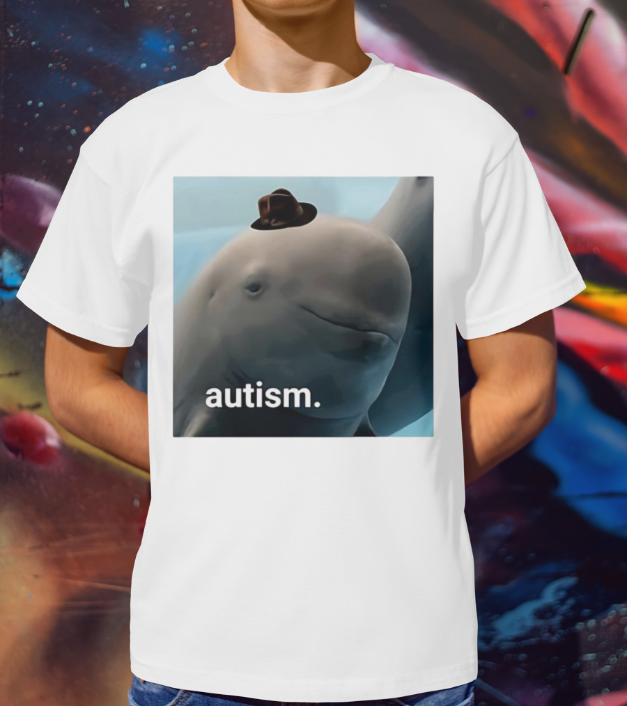 Autism Dolphin Meme With Hat T-Shirt