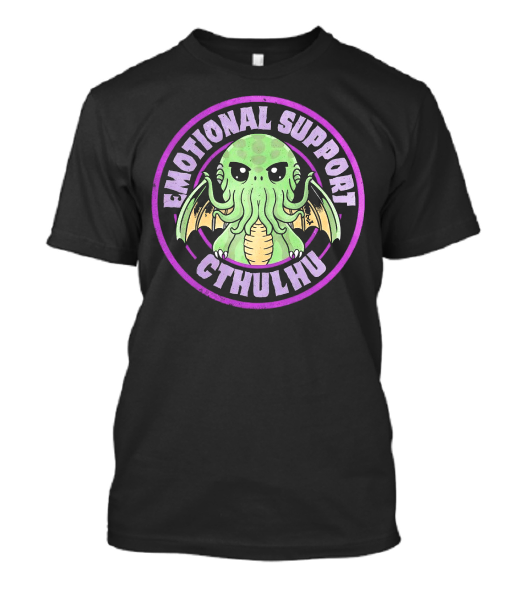 Emotional Support Cthulhu Cute Old One Mythos T-Shirt