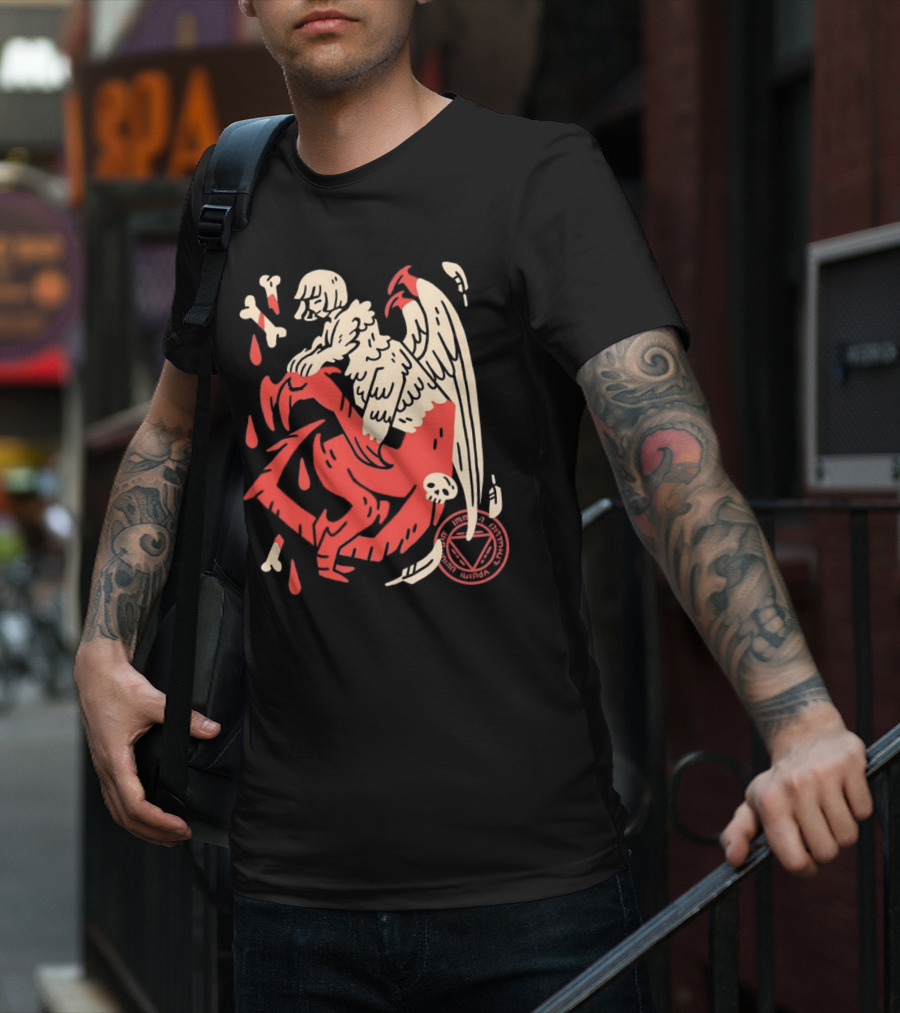 Falin Touden Dungeon Meshi Delicious In Dungeon Forbidden Magic Winged Creature With Skull And Bones T-Shirt