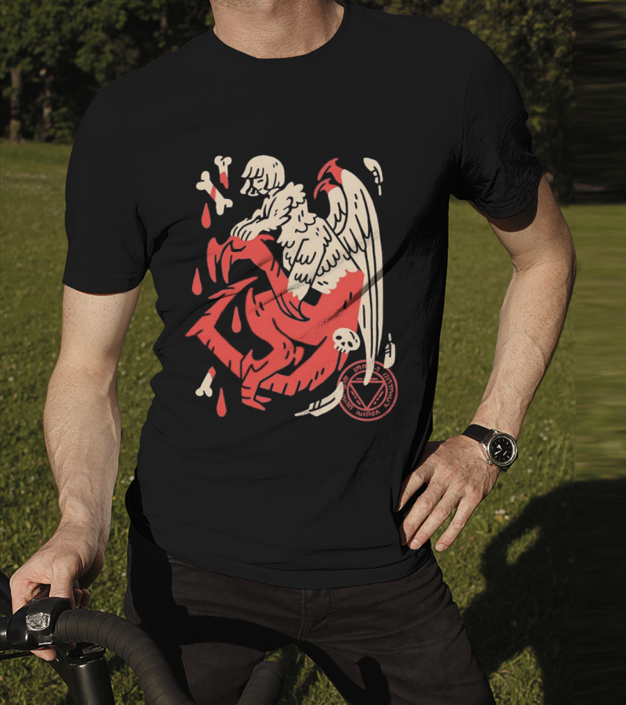 Falin Touden Dungeon Meshi Delicious In Dungeon Forbidden Magic Winged Creature With Skull And Bones T-Shirt