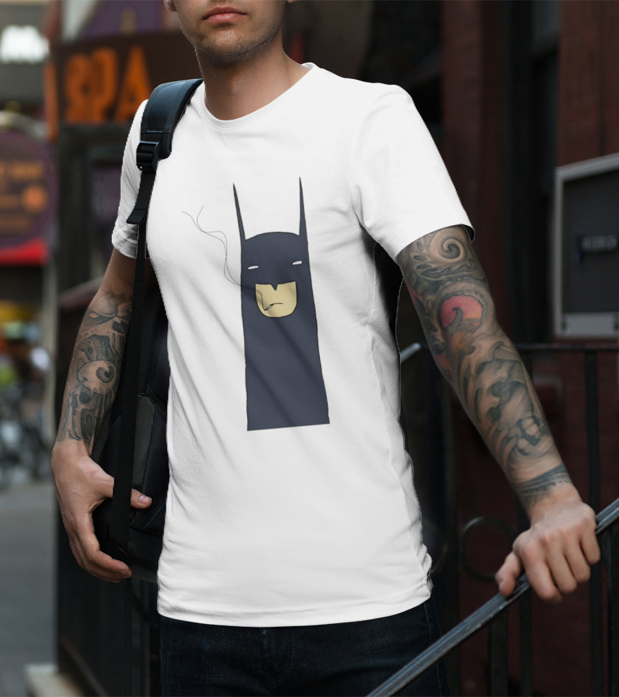 Batman Smoking Cigarette Classic T-Shirt