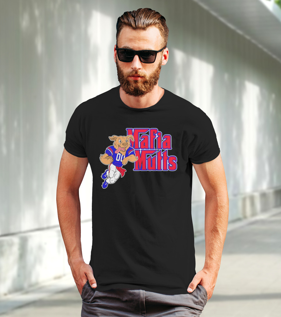 Buffalo Bills Mafia Mutts 01 Football Dog Cartoon T-Shirt