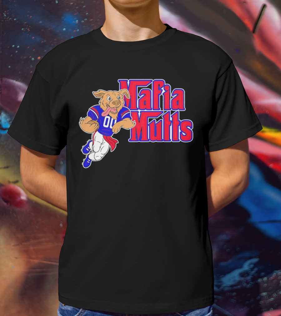 Buffalo Bills Mafia Mutts 01 Football Dog Cartoon T-Shirt