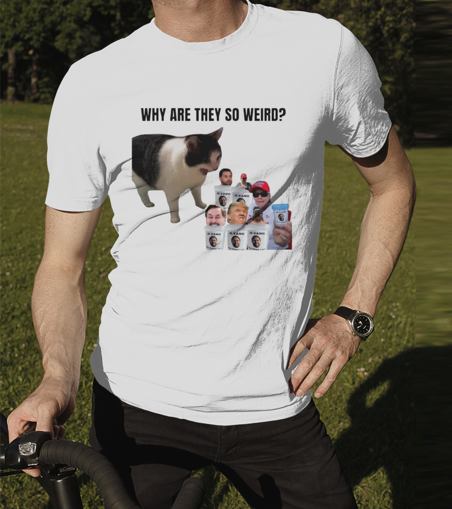 Cat Why Are They So Weird JD Vance Memes Full Family Kit T-Shirt