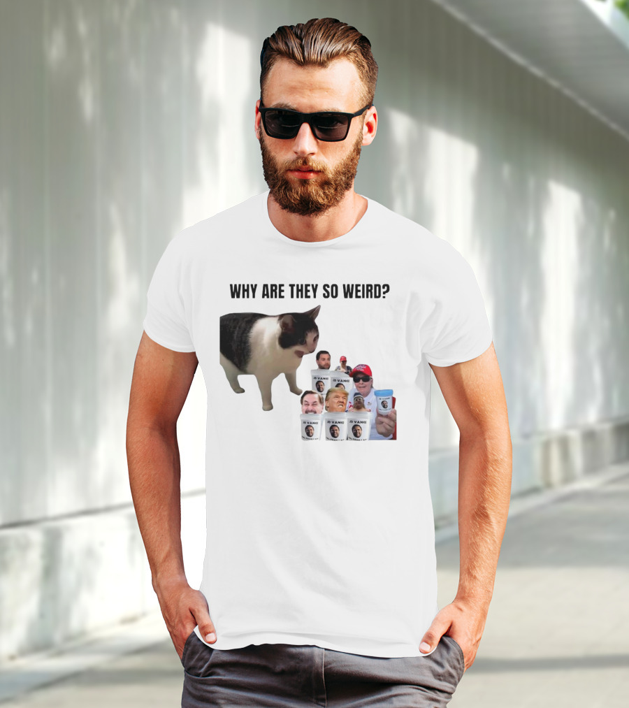 Cat Why Are They So Weird JD Vance Memes Full Family Kit T-Shirt