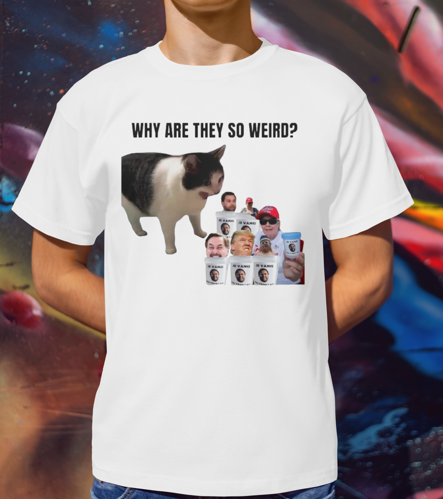Cat Why Are They So Weird JD Vance Memes Full Family Kit T-Shirt