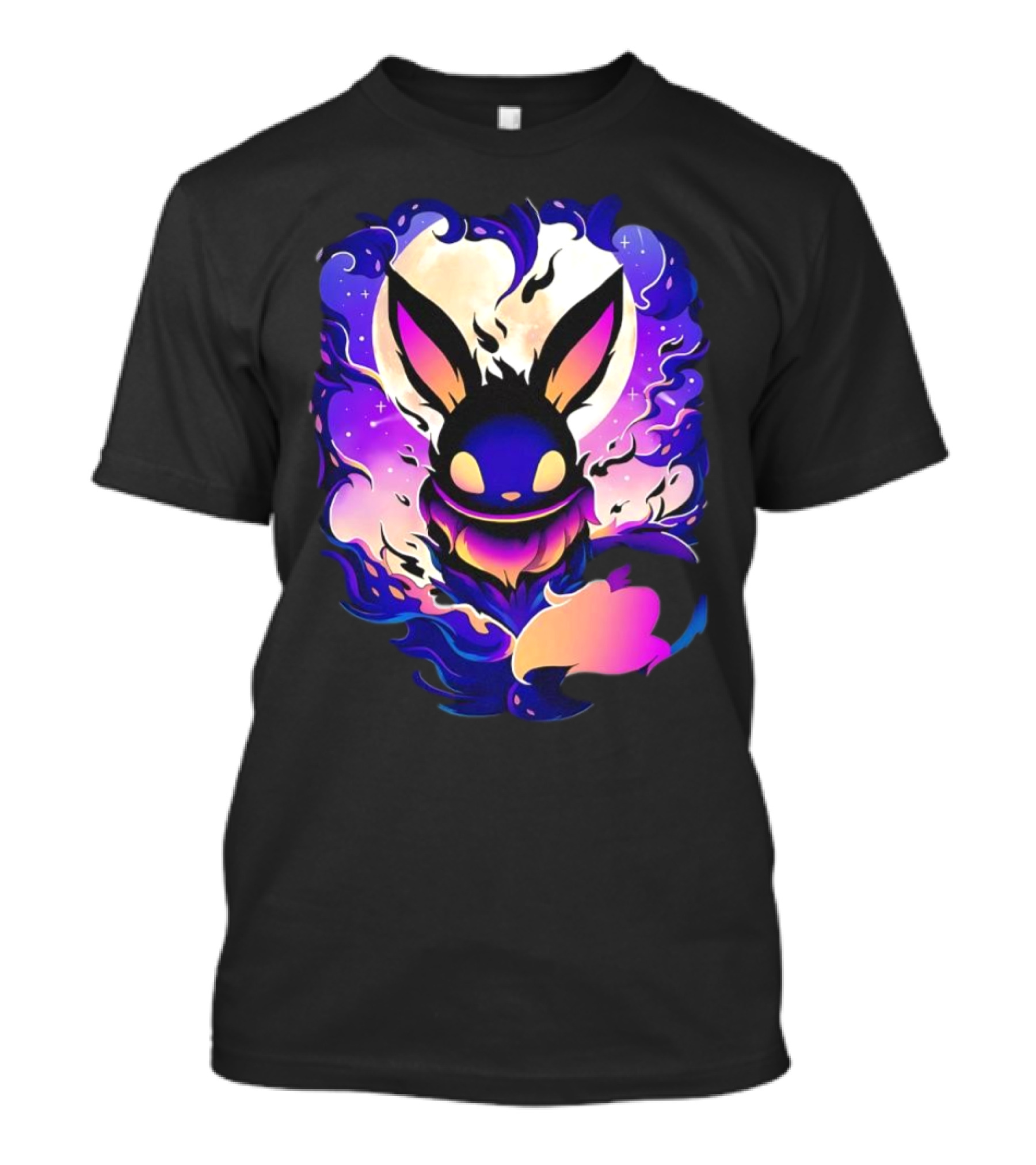 Eevee Darkness Cosmic Evolution Fantasy Anime T-Shirt