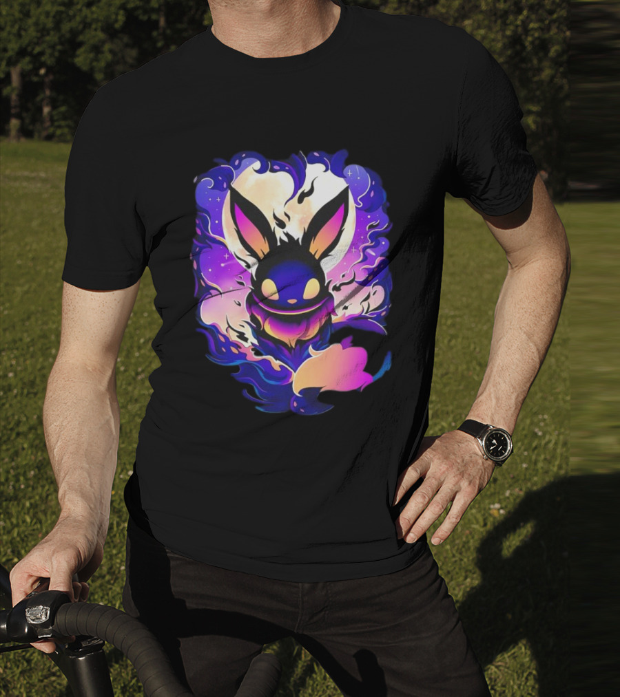 Eevee Darkness Cosmic Evolution Fantasy Anime T-Shirt