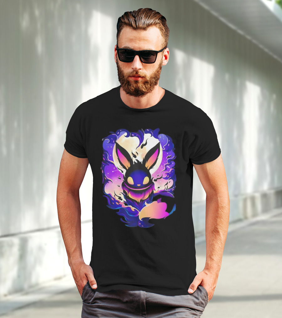 Eevee Darkness Cosmic Evolution Fantasy Anime T-Shirt