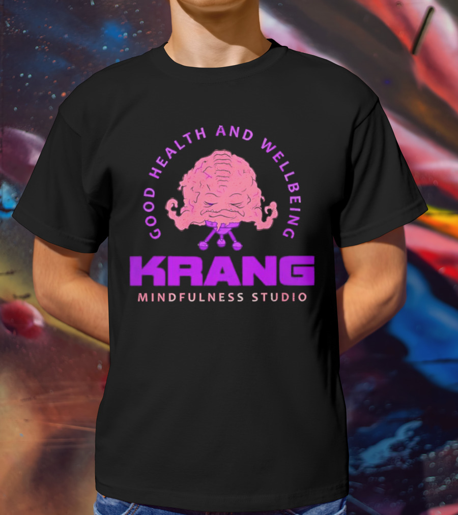 Good Health And Wellbeing Krang Mindfulness Studio Teenage Mutant Ninja Turtles T-Shirt