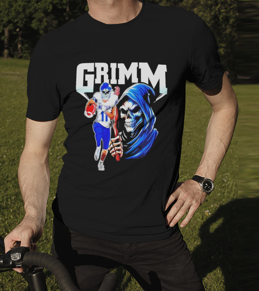 Grimm Reaper Kansas Jayhawks Football 11 Luke Grimm T-Shirt