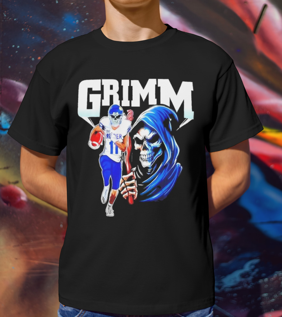 Grimm Reaper Kansas Jayhawks Football 11 Luke Grimm T-Shirt