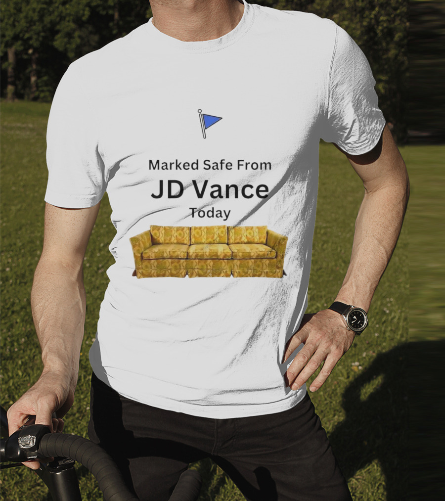 Marked Safe From JD Vance Today Yellow Floral Sofa T-Shirt