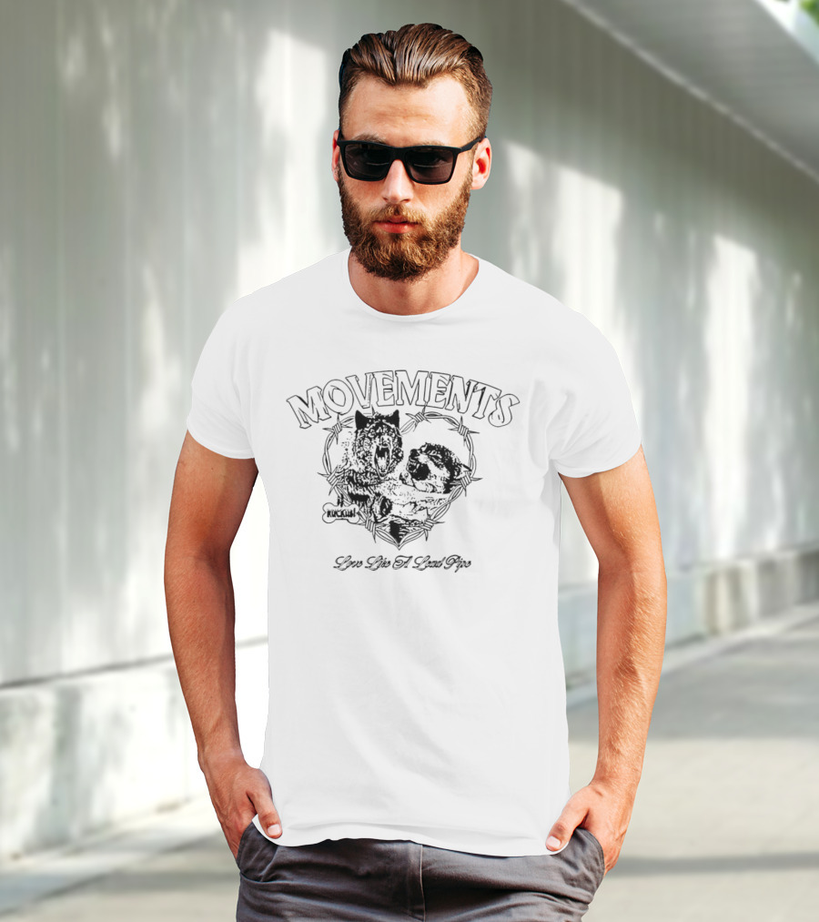 MOVEMENTS Love Like A Lead Pipe Wolf T-Shirt