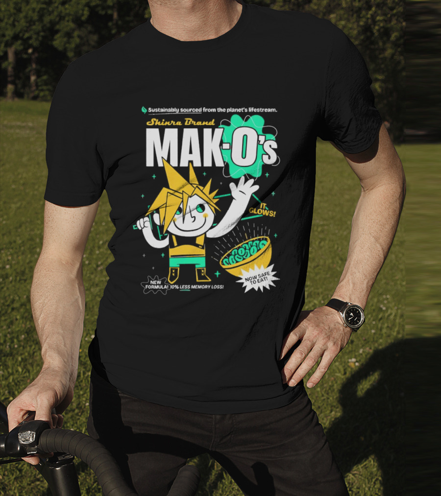 Shinra Brand Mak-0's Sustainably Sourced It Glows New Formula 10% Less Memory Loss Now Safe To Eat T-Shirt