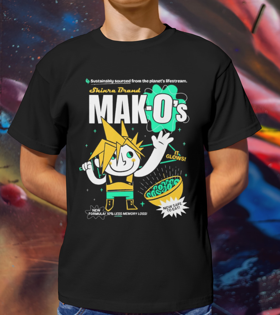 Shinra Brand Mak-0's Sustainably Sourced It Glows New Formula 10% Less Memory Loss Now Safe To Eat T-Shirt