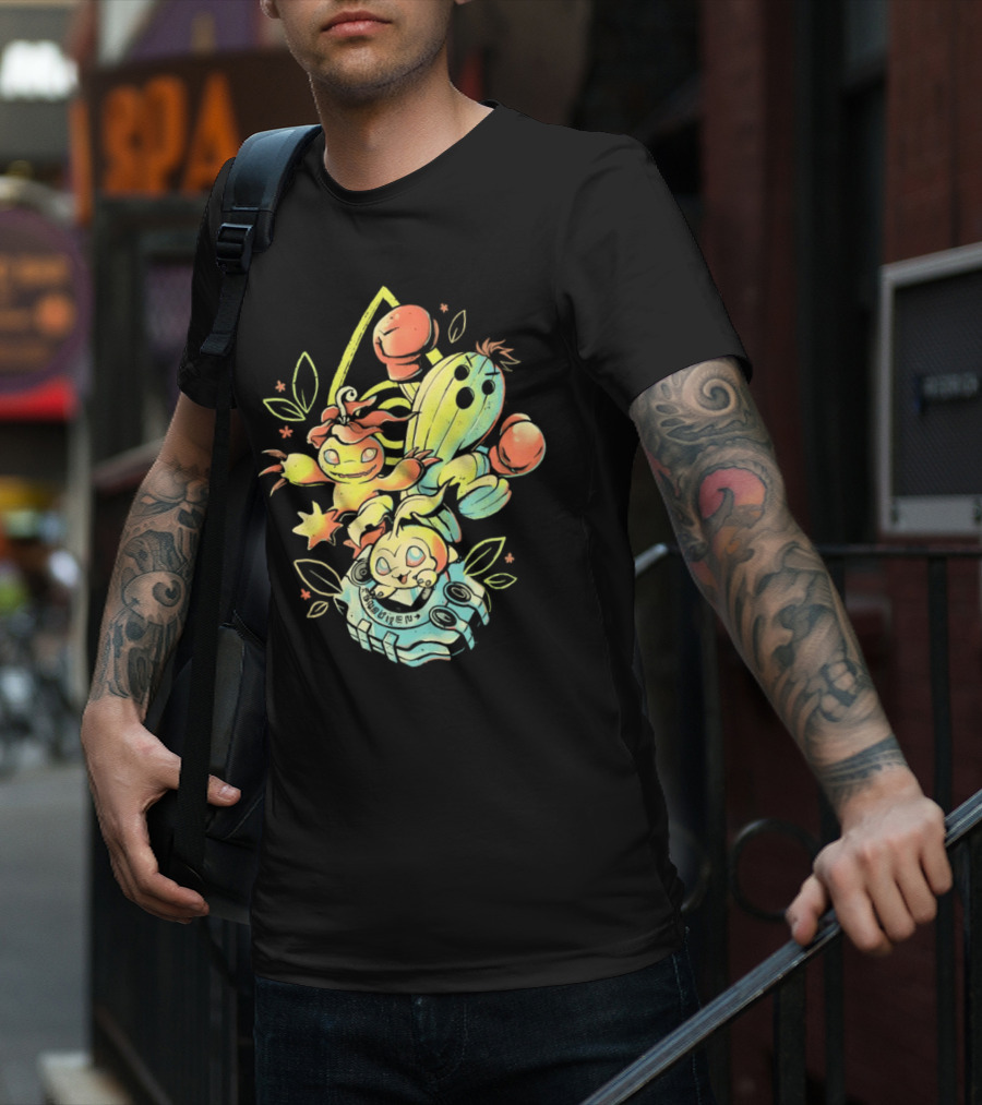Tanemon Palmon Togemon Retro Digivice T-Shirt