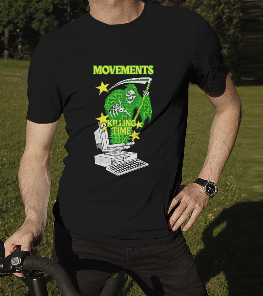 Movements Killing Time Reaper With Computer T-Shirt