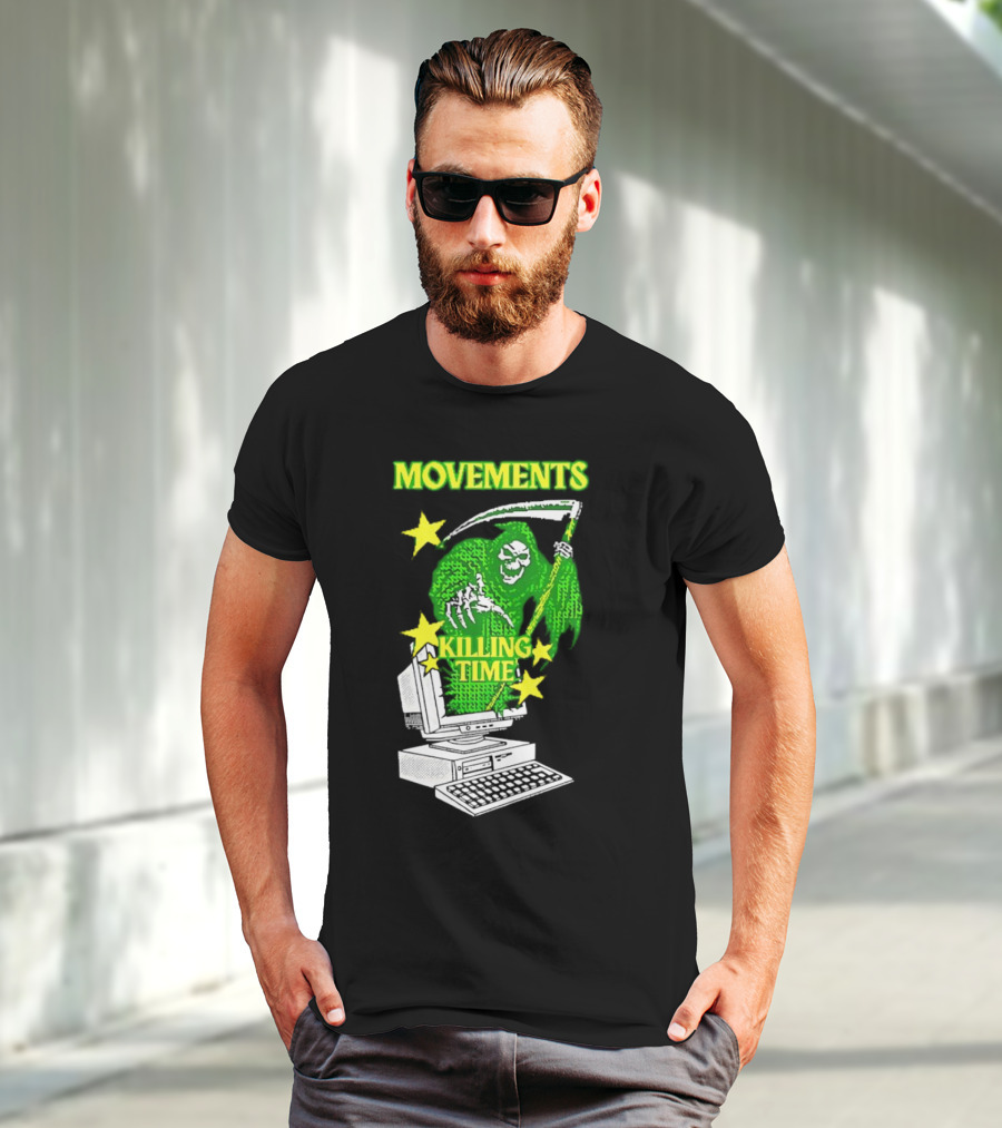 Movements Killing Time Reaper With Computer T-Shirt