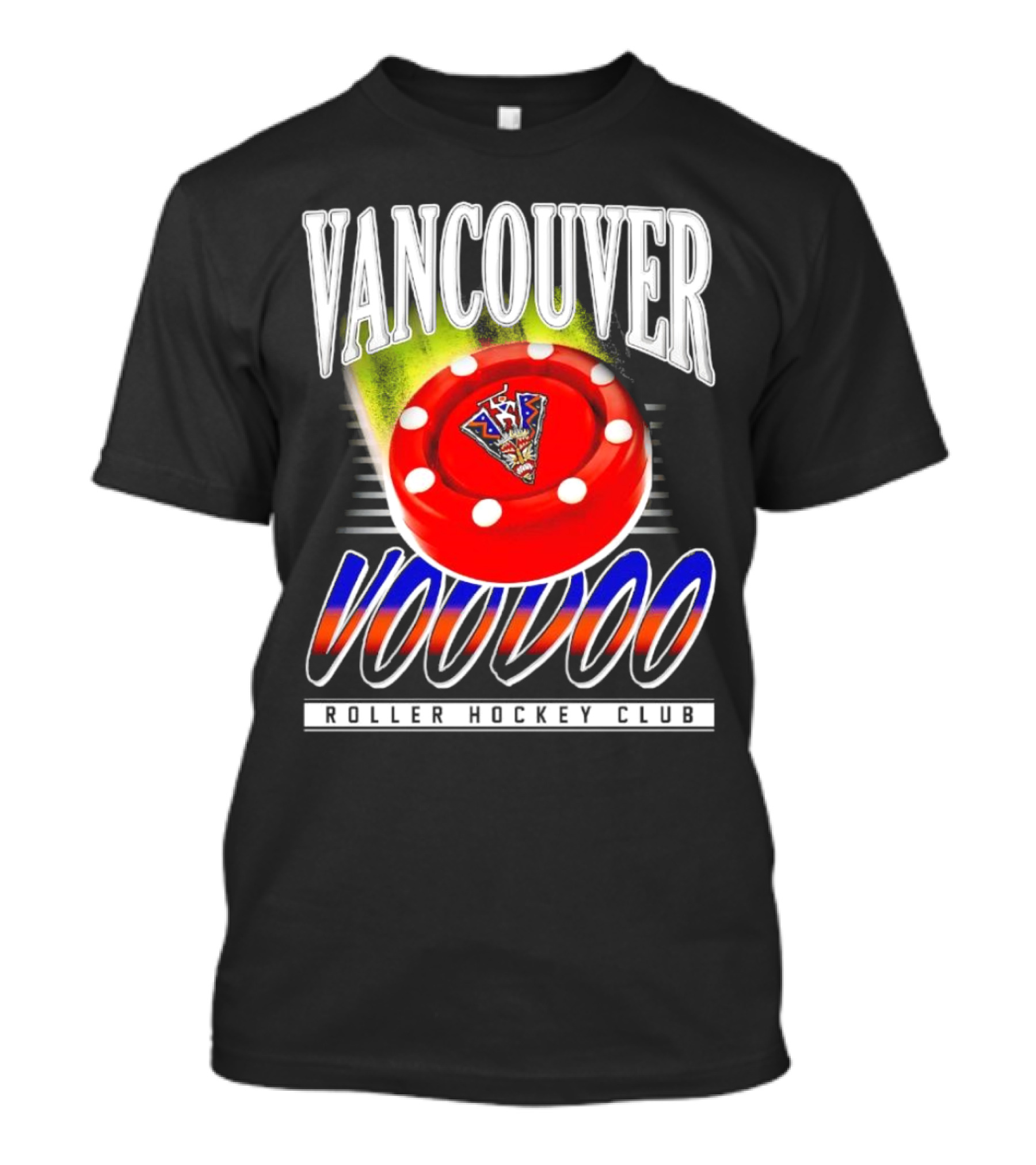 Vancouver Voodoo Roller Hockey Club Puck Logo Classic T-Shirt