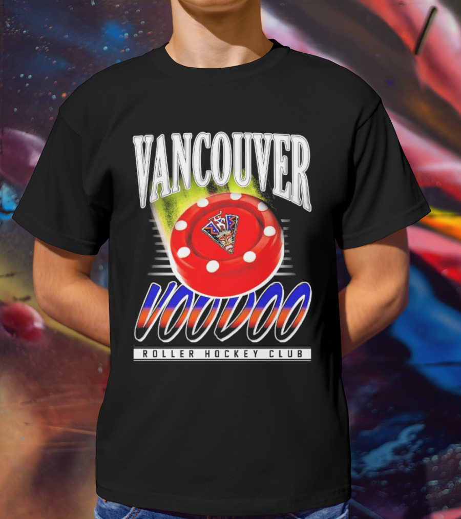 Vancouver Voodoo Roller Hockey Club Puck Logo Classic T-Shirt