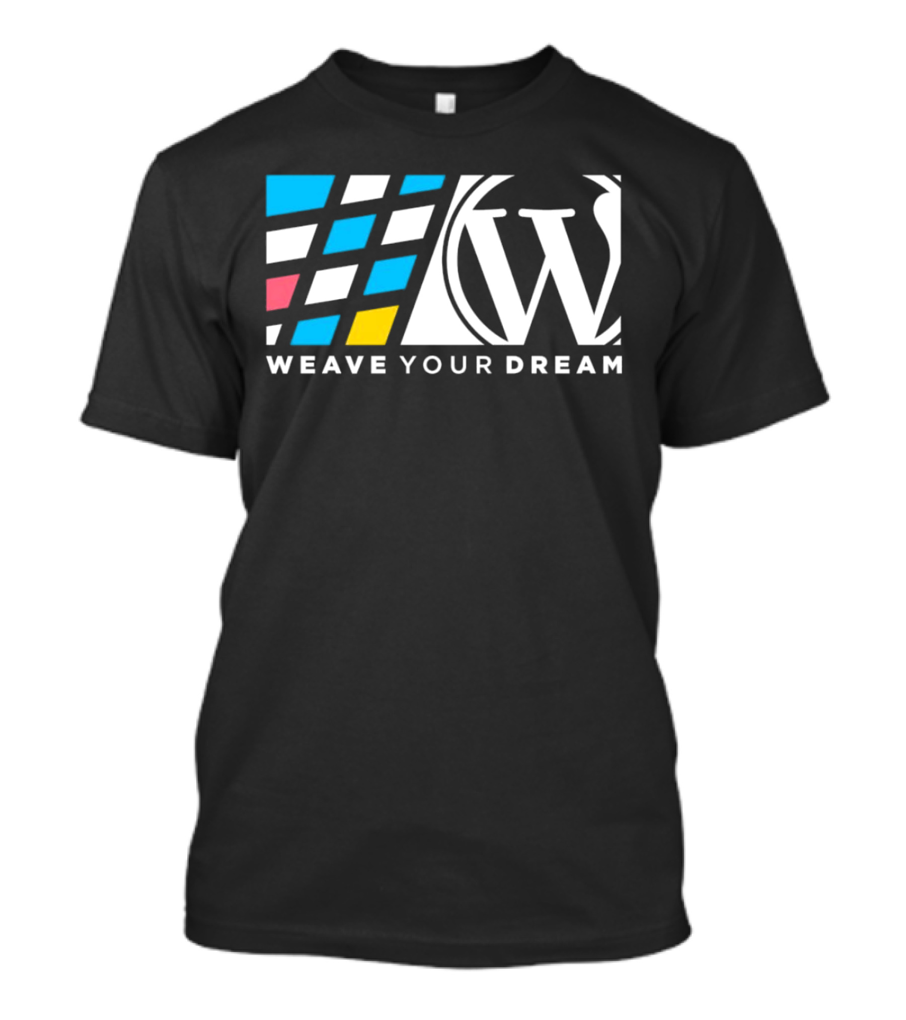 Weave Your Dream W Logo With Colorful Shapes T-Shirt