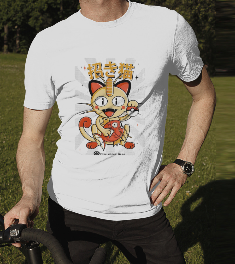 Meowth Poke Maneki Neko 招き猫 T-Shirt