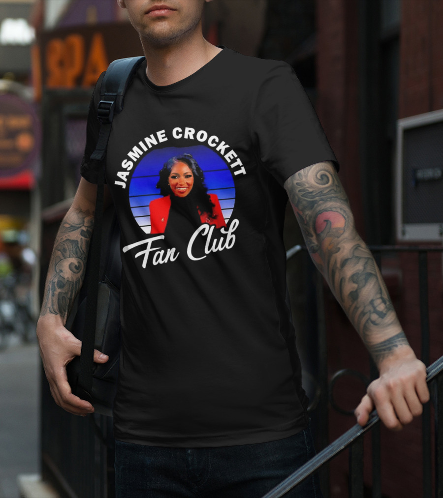 Jasmine Crockett Fan Club Texas Democrat T-Shirt