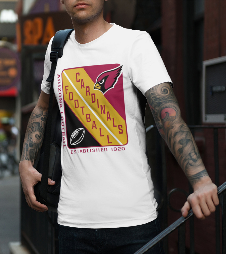 Arizona Cardinals Football Established 1920 Starter Shield T-Shirt