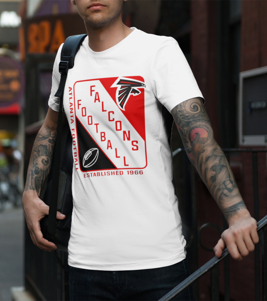Atlanta Falcons Football Established 1966 Shield T-Shirt