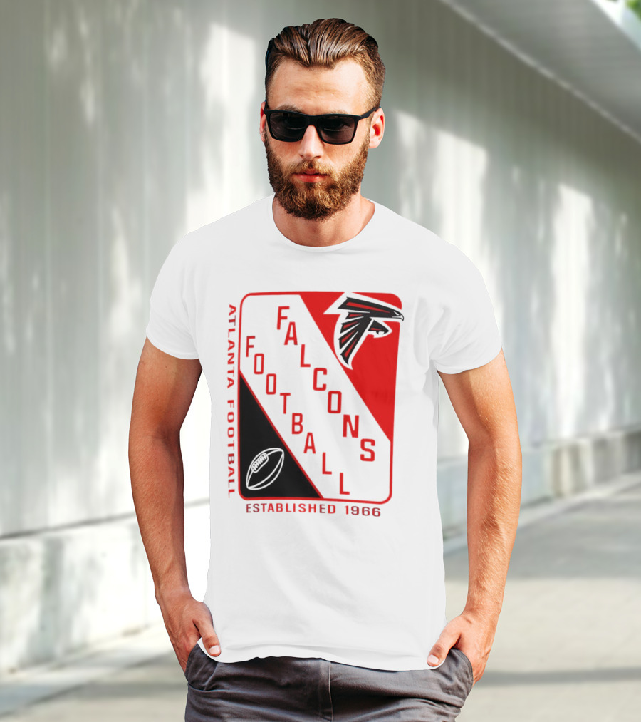 Atlanta Falcons Football Established 1966 Shield T-Shirt
