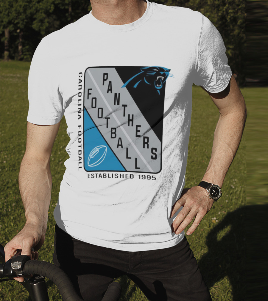 Carolina Panthers Football Shield Established 1995 T-Shirt