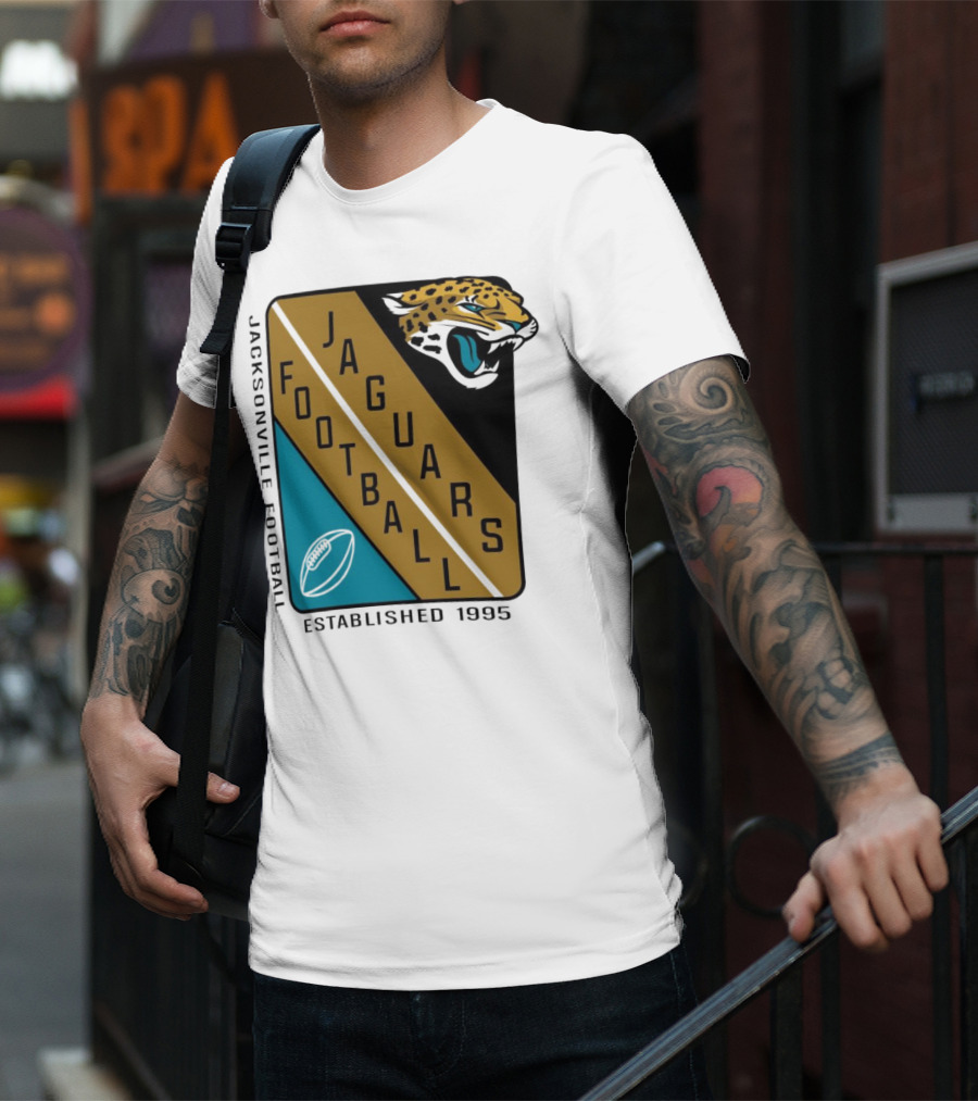 Jacksonville Jaguars Football Established 1995 Jaguars Football T-Shirt