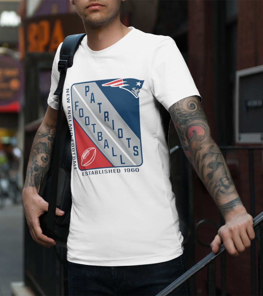 New England Patriots Football Established 1960 Shield T-Shirt