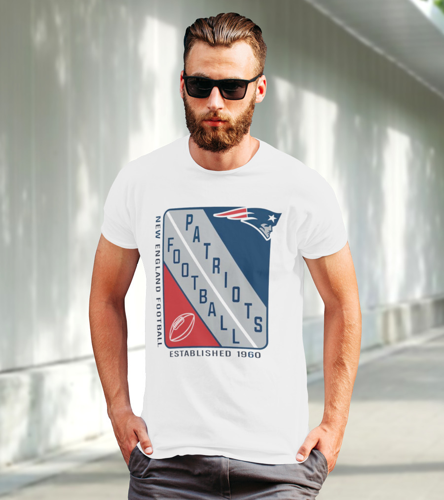 New England Patriots Football Established 1960 Shield T-Shirt