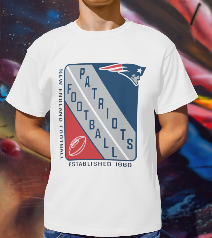 New England Patriots Football Established 1960 Shield T-Shirt