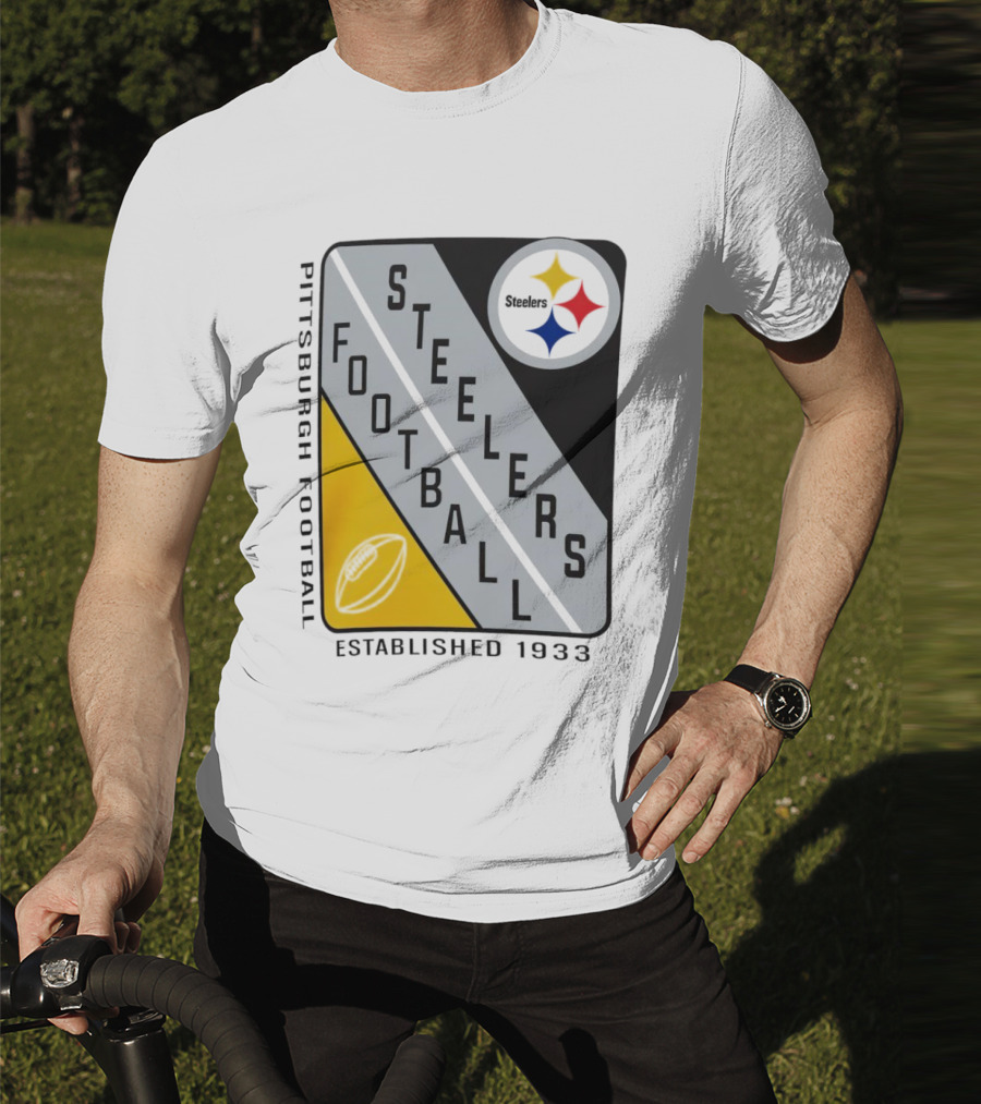 Pittsburgh Steelers Football Established 1933 Shield T-Shirt