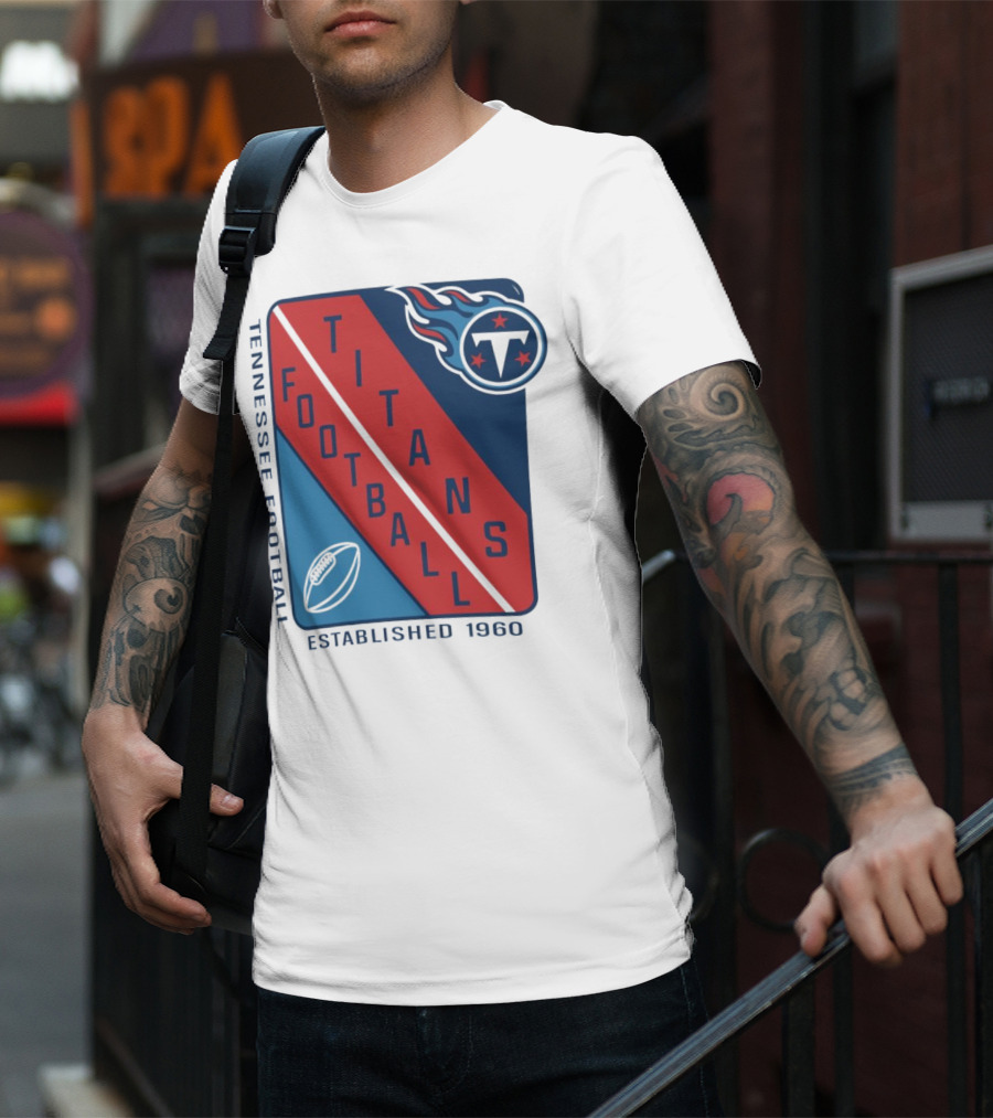 Tennessee Titans Football Established 1960 NFL Shield T-Shirt