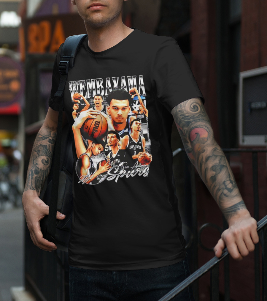 Wembanyama San Antonio Spurs 1 Basketball T-Shirt