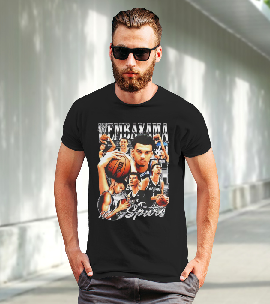 Wembanyama San Antonio Spurs 1 Basketball T-Shirt