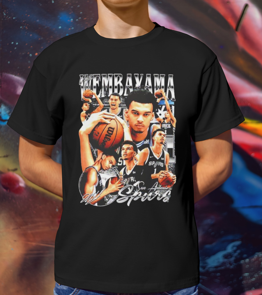 Wembanyama San Antonio Spurs 1 Basketball T-Shirt