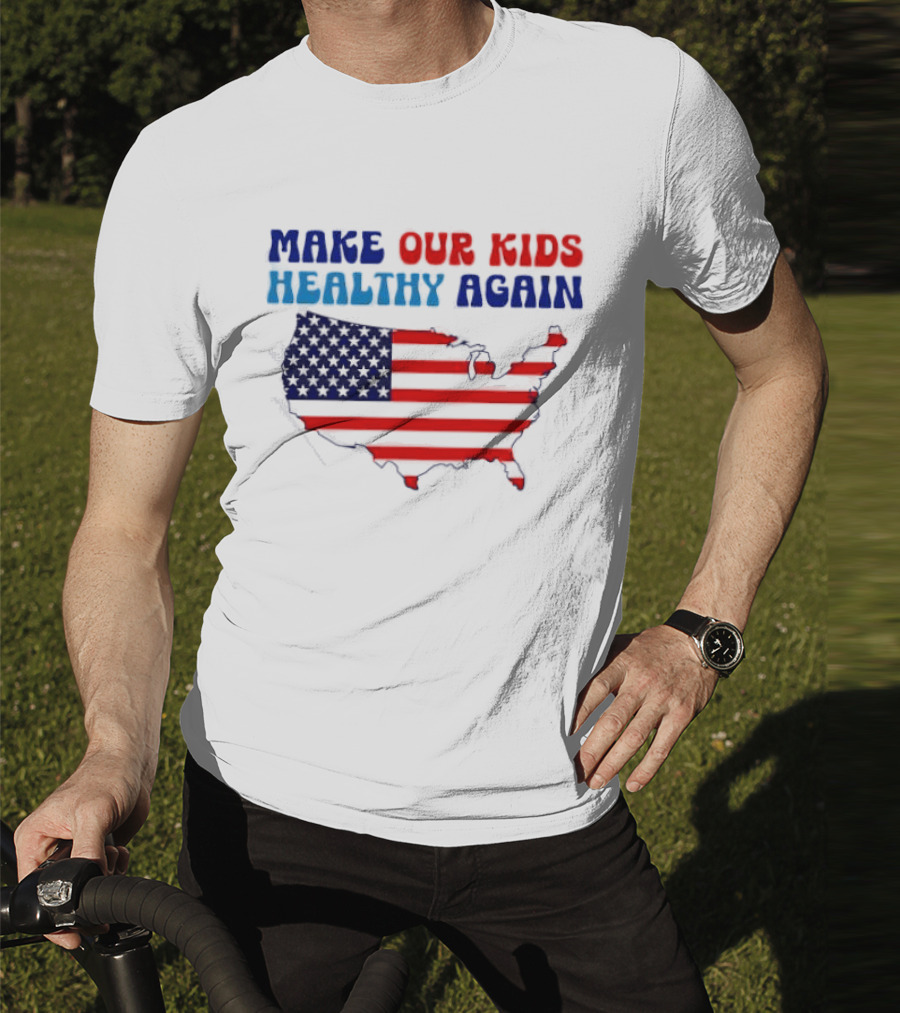 Make Our Kids Healthy Again United States Map T-Shirt
