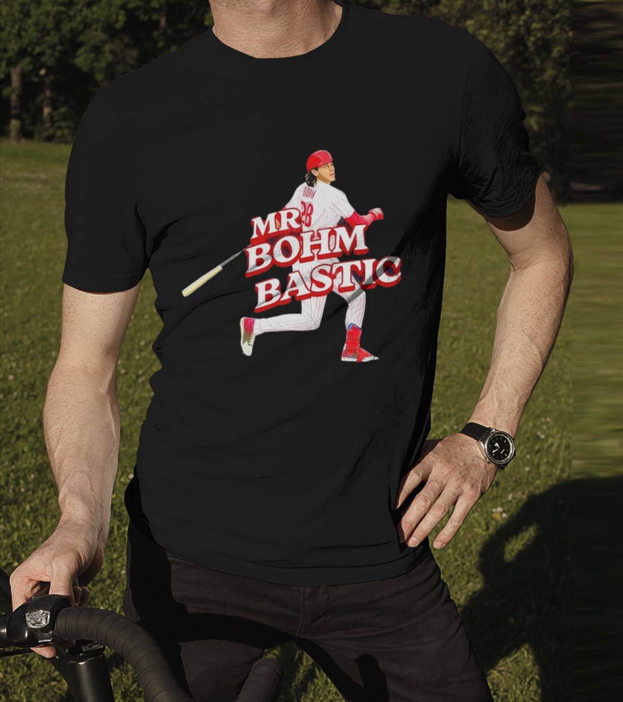 Philadelphia Phillies Alec Bohm Mr. Bohm Bastic Baseball Player T-Shirt