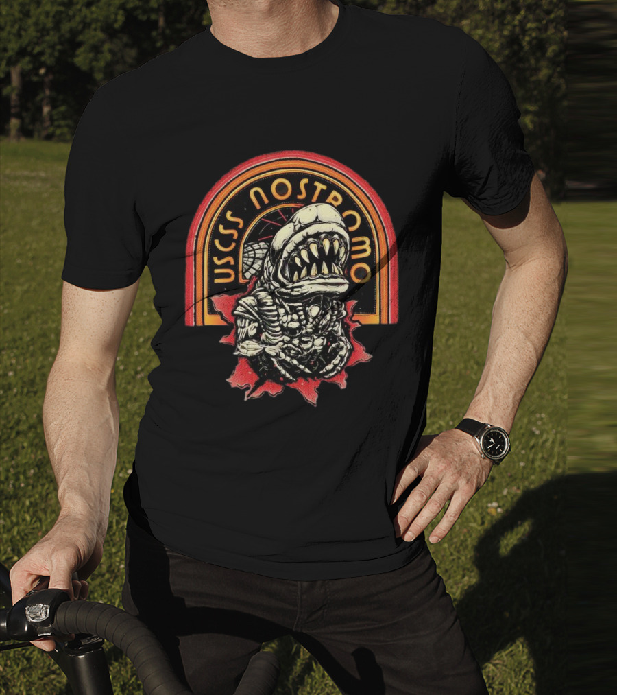 USCSS Nostromo Chest Burster X Alien Movies Vintage T-Shirt