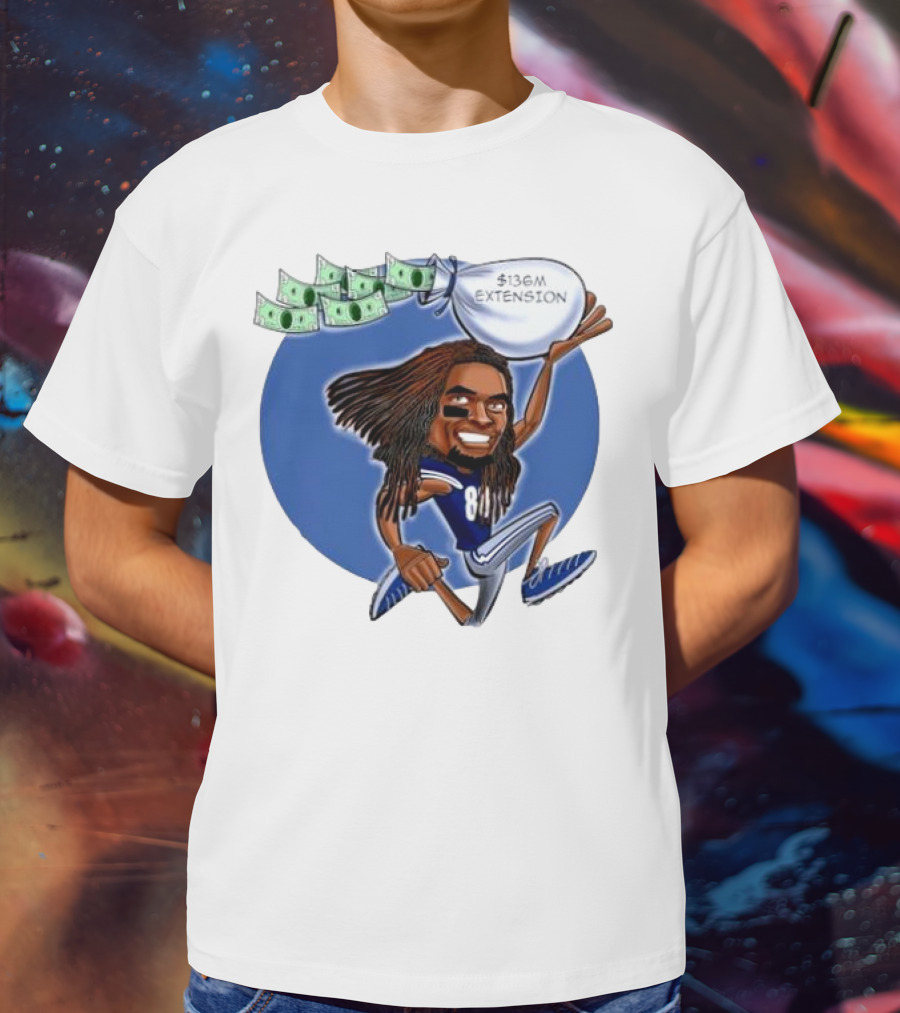 Ceedee Lamb Dallas Cowboys $136M Extension Cartoon T-Shirt