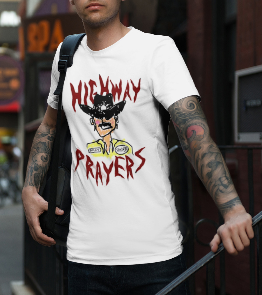 Highway Prayers Cowboy Sheriff With Billy Strings Badge T-Shirt