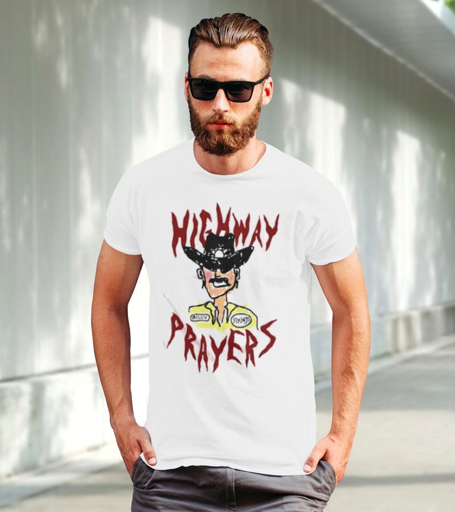Highway Prayers Cowboy Sheriff With Billy Strings Badge T-Shirt