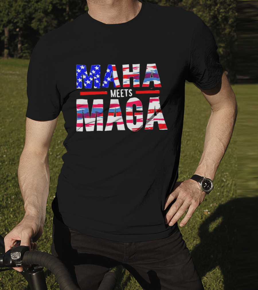 MAHA Meets MAGA US Flag T-Shirt
