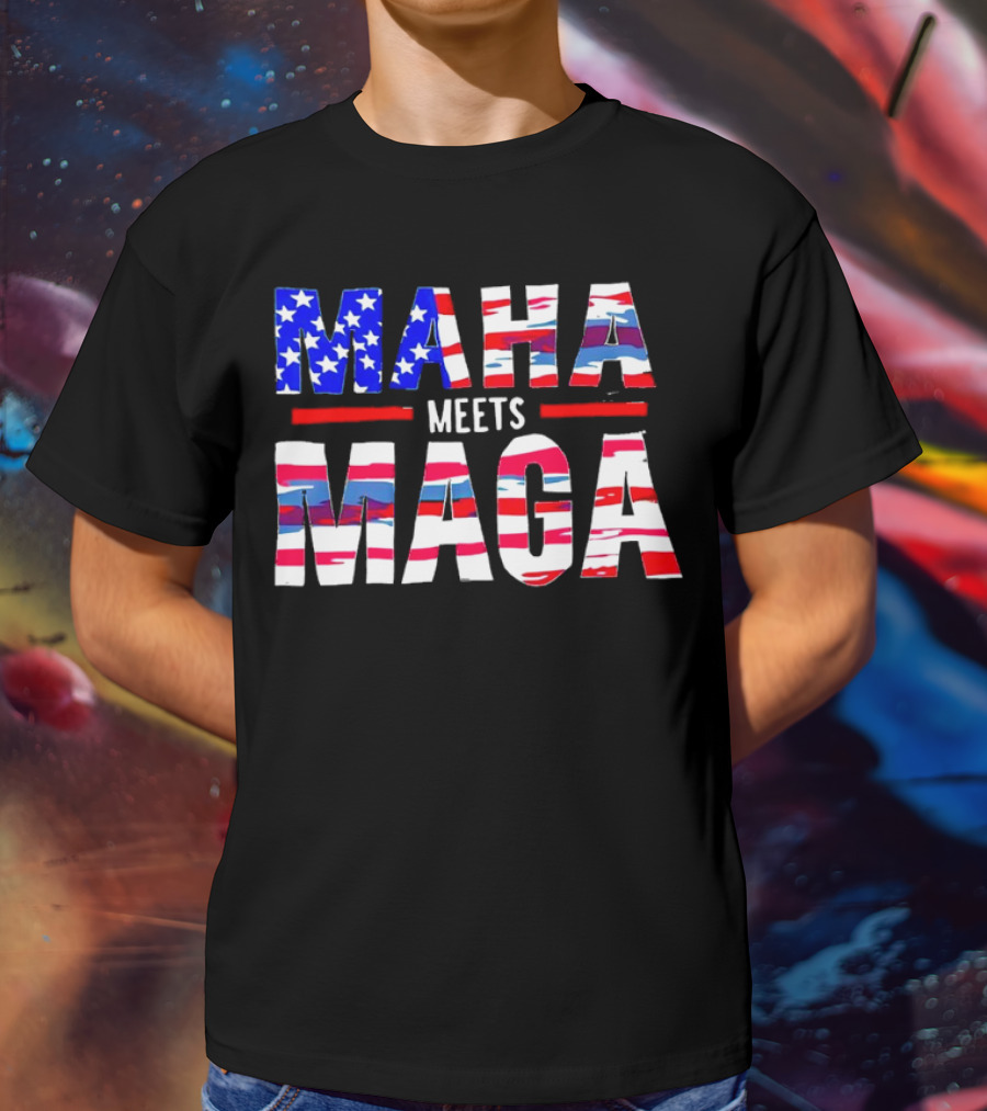 MAHA Meets MAGA US Flag T-Shirt